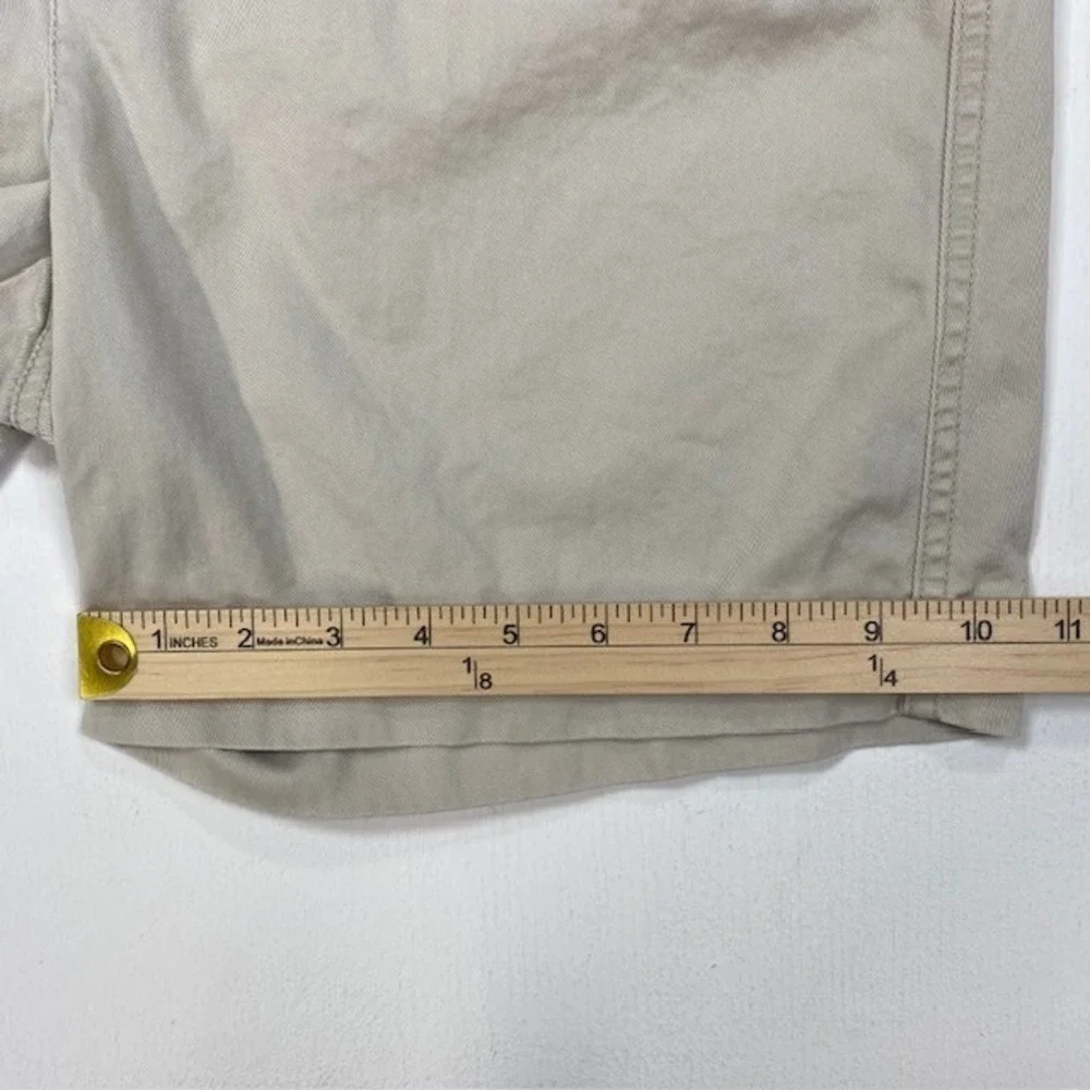 Lauren Jeans Co Ralph Lauren Womens 10P Khaki Chino Shorts‎ Tan Cotton Petite